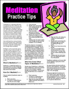 E083 Meditation Practice Tips - HandoutsPlus.com