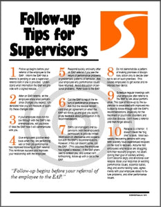 S182V EAP Follow-up Tips for Supervisors - HandoutsPlus.com