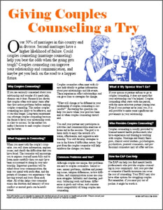 E005 Giving Couples Counseling a Try - HandoutsPlus.com