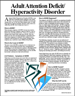 E010 Adult Attention/Hyperactivity Disorder - HandoutsPlus.com