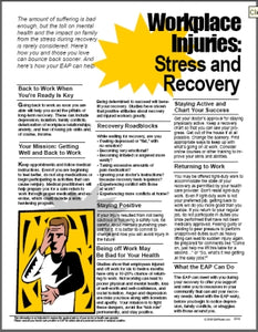 E019 Workplace Injuries: Stress and Recovery - HandoutsPlus.com