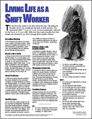 E021 Living Life as a Shift Worker - HandoutsPlus.com