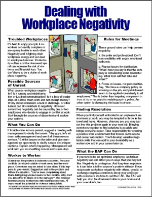 E026 Dealing with Workplace Negativity - HandoutsPlus.com