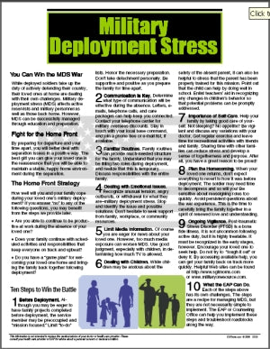 E030 Military Deployment Stress - HandoutsPlus.com