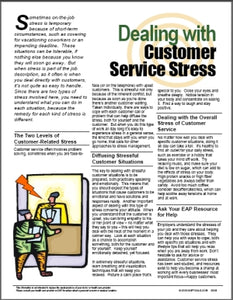 E036 Dealing with Customer Service Stress - HandoutsPlus.com