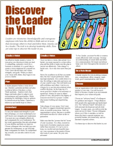 E062 Discover the Leader in You! - HandoutsPlus.com