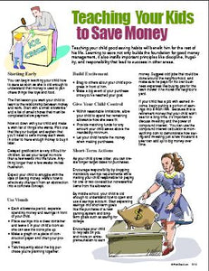 E114 - Teaching Your Kids to Save Money - HandoutsPlus.com