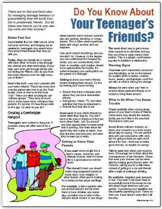 E116 - Do You Know About Your Teenager's Friends - HandoutsPlus.com