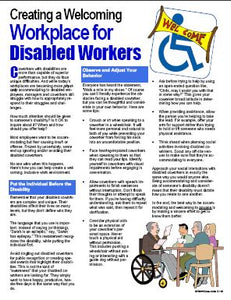 E119 - Creating a Welcoming Workplace for Disabled Workers - HandoutsPlus.com