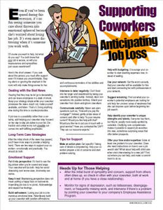 E133 Supporting Coworkers Anticipating Job Loss - HandoutsPlus.com