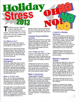 E137 Holiday Stress 2020 (Any Year) - HandoutsPlus.com