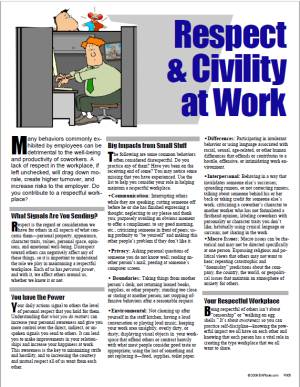 E140 Respect in the Workplace and Civility Awareness - HandoutsPlus.com