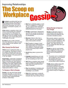 E144 The Scoop on Workplace Gossip - HandoutsPlus.com