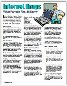 E162 - Internet Drugs: What Parents Should Know - HandoutsPlus.com